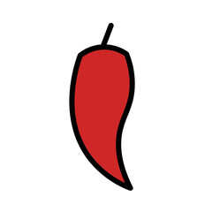 Chilli Festival Latino Filled Outline Icon