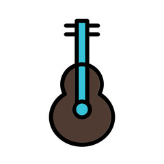 Guitar Acoustic Music Filled Outline Icon