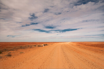 Fototapeta na wymiar travelling the Sturt Stony Desert, South Australia, Australia