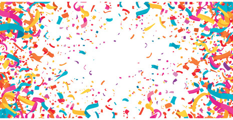Celebration confetti falling background