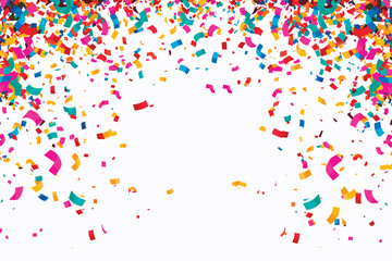 Celebration confetti falling background