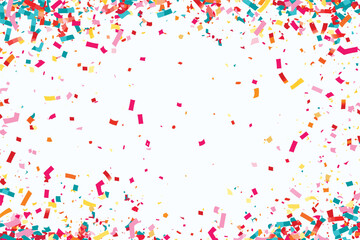 Celebration confetti falling background