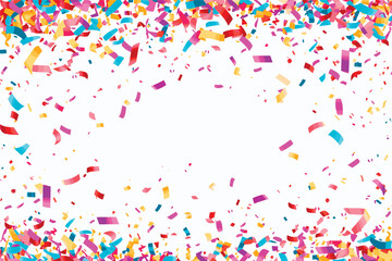 Celebration confetti falling background