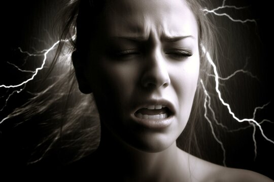 Migraine - thunderstorm in your head. Generative AI