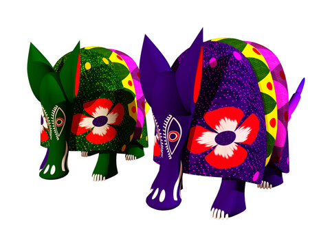Armadillos de madera