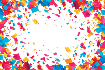 vector confetti falling background