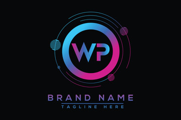 Wp blue logo design © soyibakter