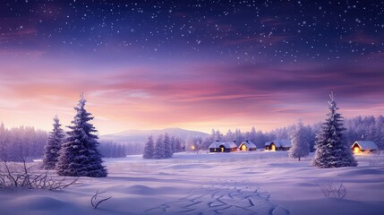 Naklejka premium winter purple holiday background