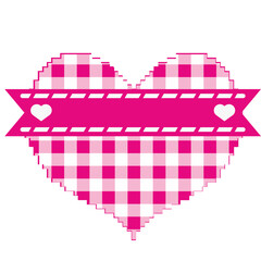 pink heart with ribbon © betania