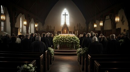 hymn catholic funeral - obrazy, fototapety, plakaty