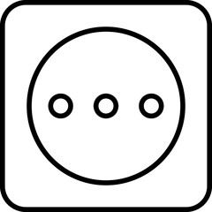 Fototapeta premium Socket Icon