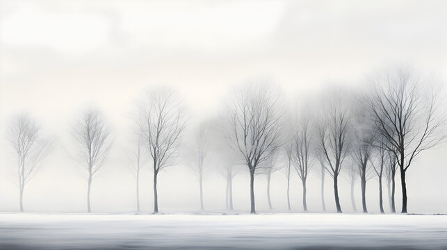 misty morning in the forest, White Fog Photos & Images,,
White background landscape