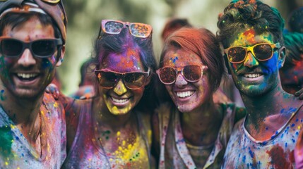  Holi Festival Celebration with Vibrant Colors