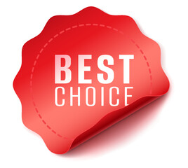 Special Offer red sticker realistic vector illustration. Oval advertising badge banner 3d models on white background. Business deal