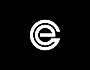 C & E letters Joint logo icon vector template for corporate logo and business card design