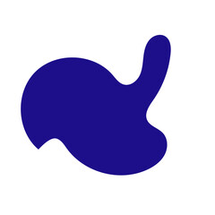 Blue abstract shapes vector 