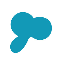 Blue abstract shapes vector 