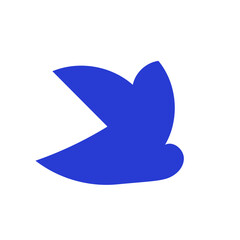 Blue abstract shapes vector 