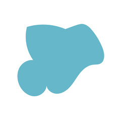 Blue abstract shapes vector 