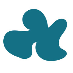 Blue abstract shapes vector 