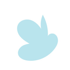 Blue abstract shapes vector 