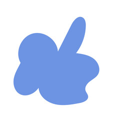 Blue abstract shapes vector 