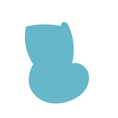 Blue abstract shapes vector 