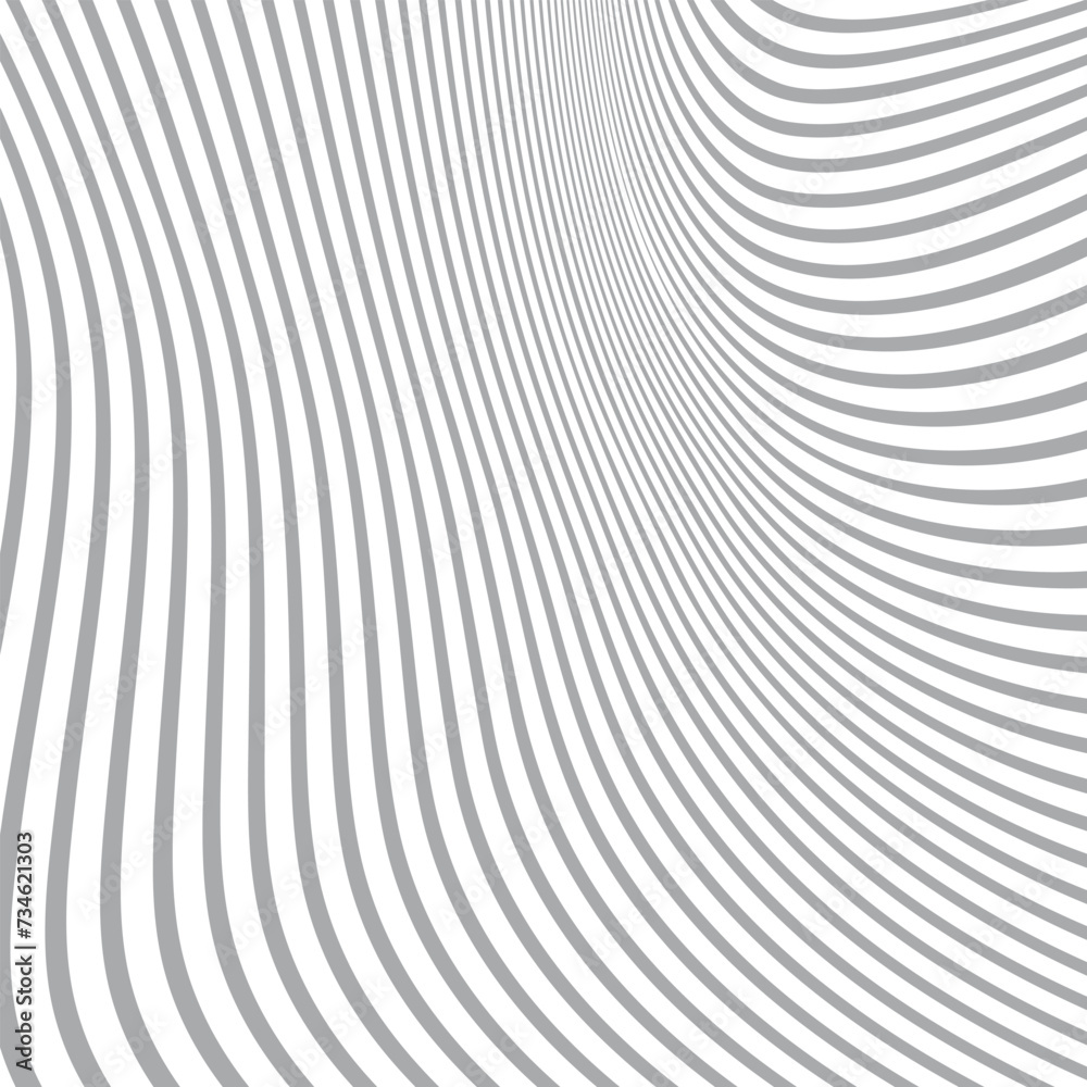 Poster abstract seamless repeatable grey wave line pattern.