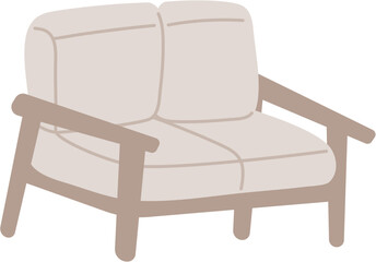 Fototapeta premium hand drawn couch doodle illustration