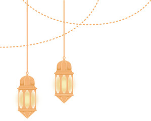 islamic lantern decoration garland