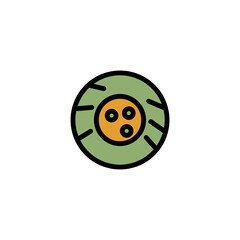 Tire Wheel Car Filled Outline Icon