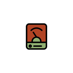 Volt Meter Power Filled Outline Icon