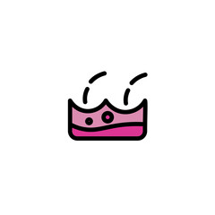 Shave Bodycare Hair Filled Outline Icon