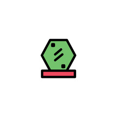 Mirror Beauty Hair Filled Outline Icon