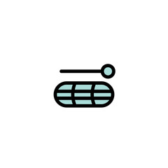 Hair Pin Hairstyle Filled Outline Icon