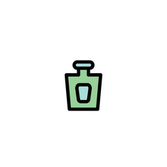Bottle Hair Oilhair Filled Outline Icon