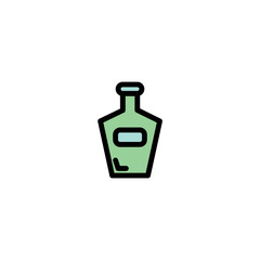 Bottle Hair Oilhair Filled Outline Icon