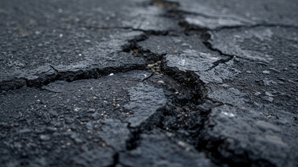 asphalt in cracks texture