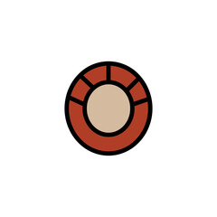 Cap Hair Protect Filled Outline Icon