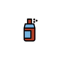 Care Hair Spray Filled Outline Icon