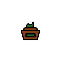 Gel Hair Salon Filled Outline Icon