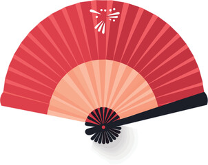 Japanese Style Fan Vector Illustration