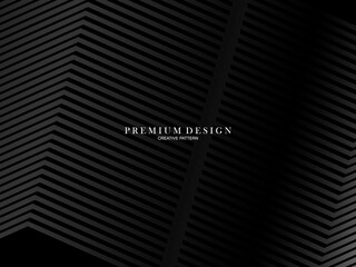 Abstract futuristic dark black background with modern design. Realistic 3d wallpaper with luxurious flowing lines. Elegant background for posters, websites, brochures, cards, banners, apps, etc.