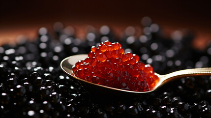 Black Spoon Full Red Caviar