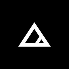 triangle creative company logo vector illustration template design