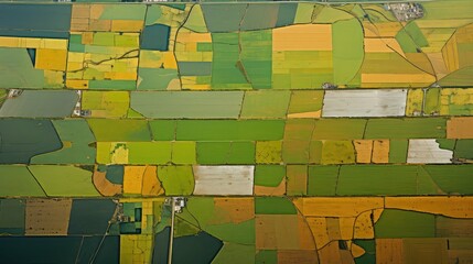 rural aerial farm land