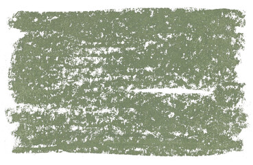 Moss green background with abstract crayon texture. Pastel drawing on transparent paper backdrop...