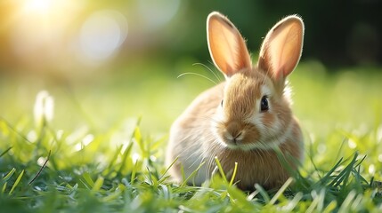 Fototapeta premium Rabbit Outdoors In Daylight