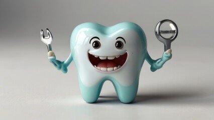 3d character tooth