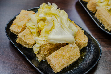 Stinky tofu.